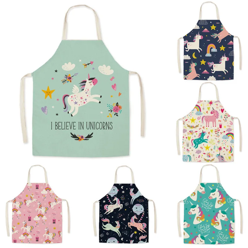 Gaming Kitchen Accessories - Cartoon Unicorn Fashion cotton Linen Fabric