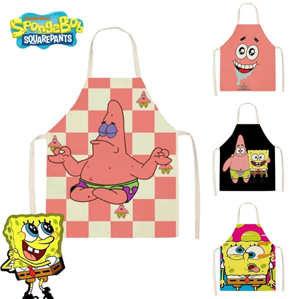 Gaming Kitchen Accessories - SpongeBob Patrick Kitchen Aprons for Adults