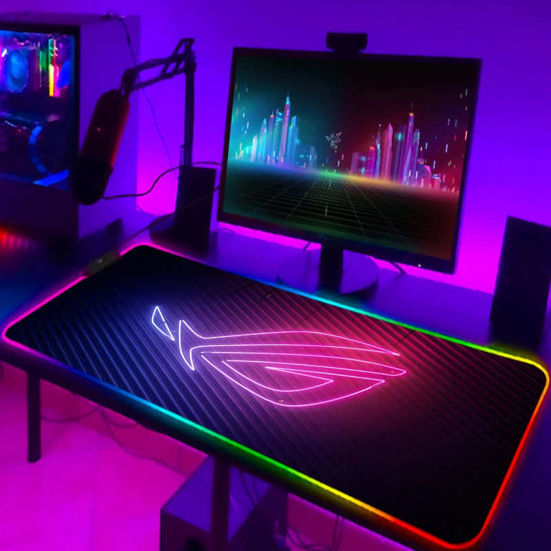 Gaming Accessories Lights - RGB Mousepad Cool ROG Mouse Pad