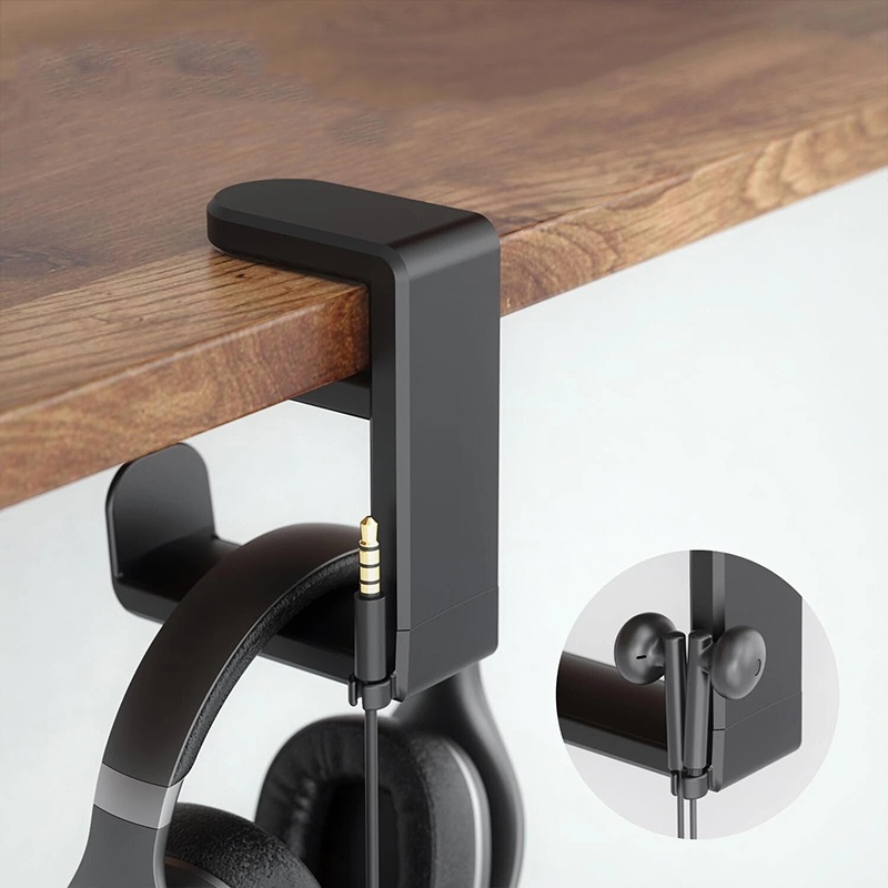 Gaming Accessories For Setup - Universal Desktop 360° Rotating Headphone Stand