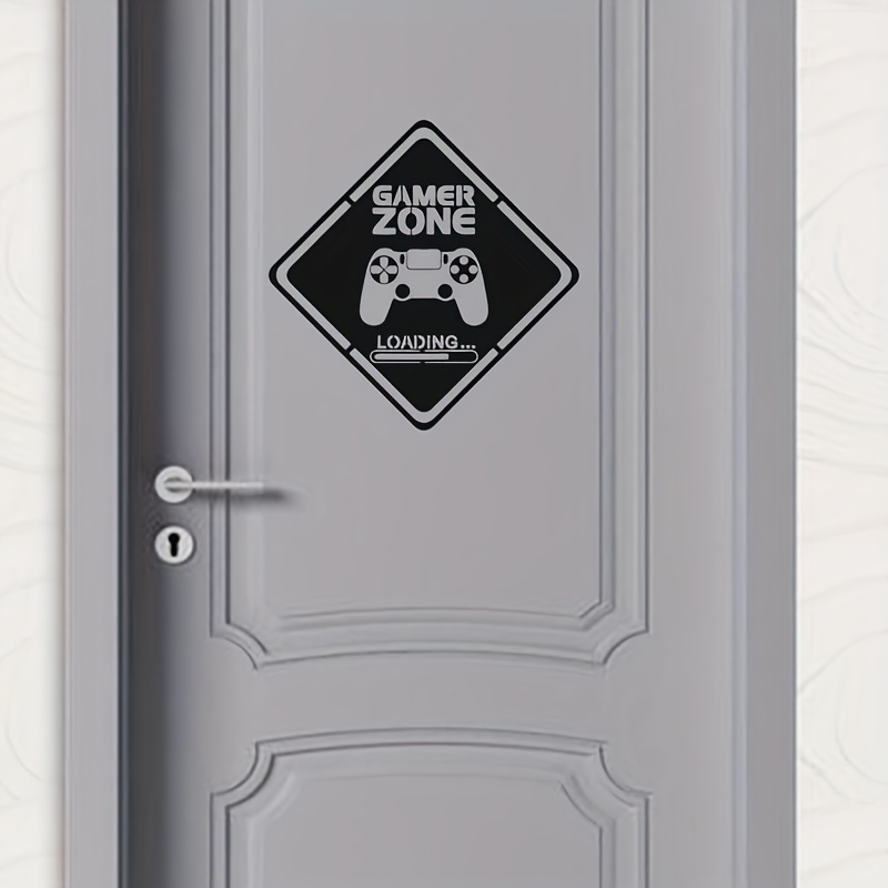 Gaming Accessories For Bedroom - 1pc Gamer Zone Door Decal Wall