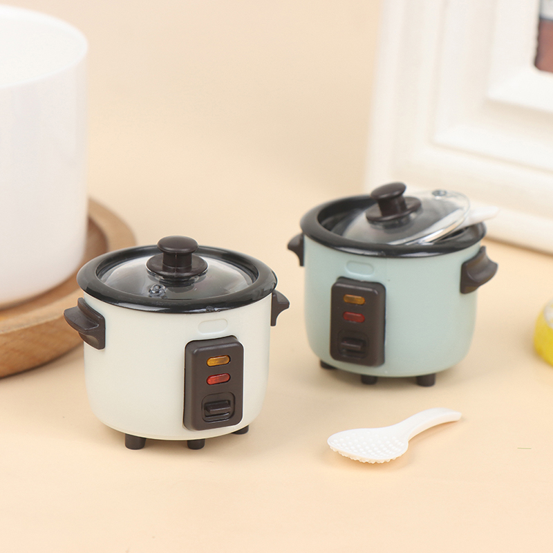 Gaming Kitchen Accessories - 【New】1Set Dollhouse Miniature Rice Cooker With