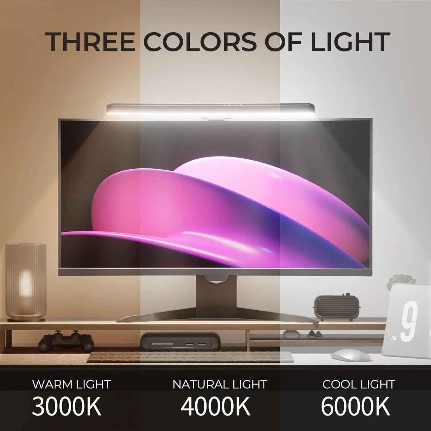 Monitor Light Bar Curved with  - Gaming Accessories For Bedroom review and price