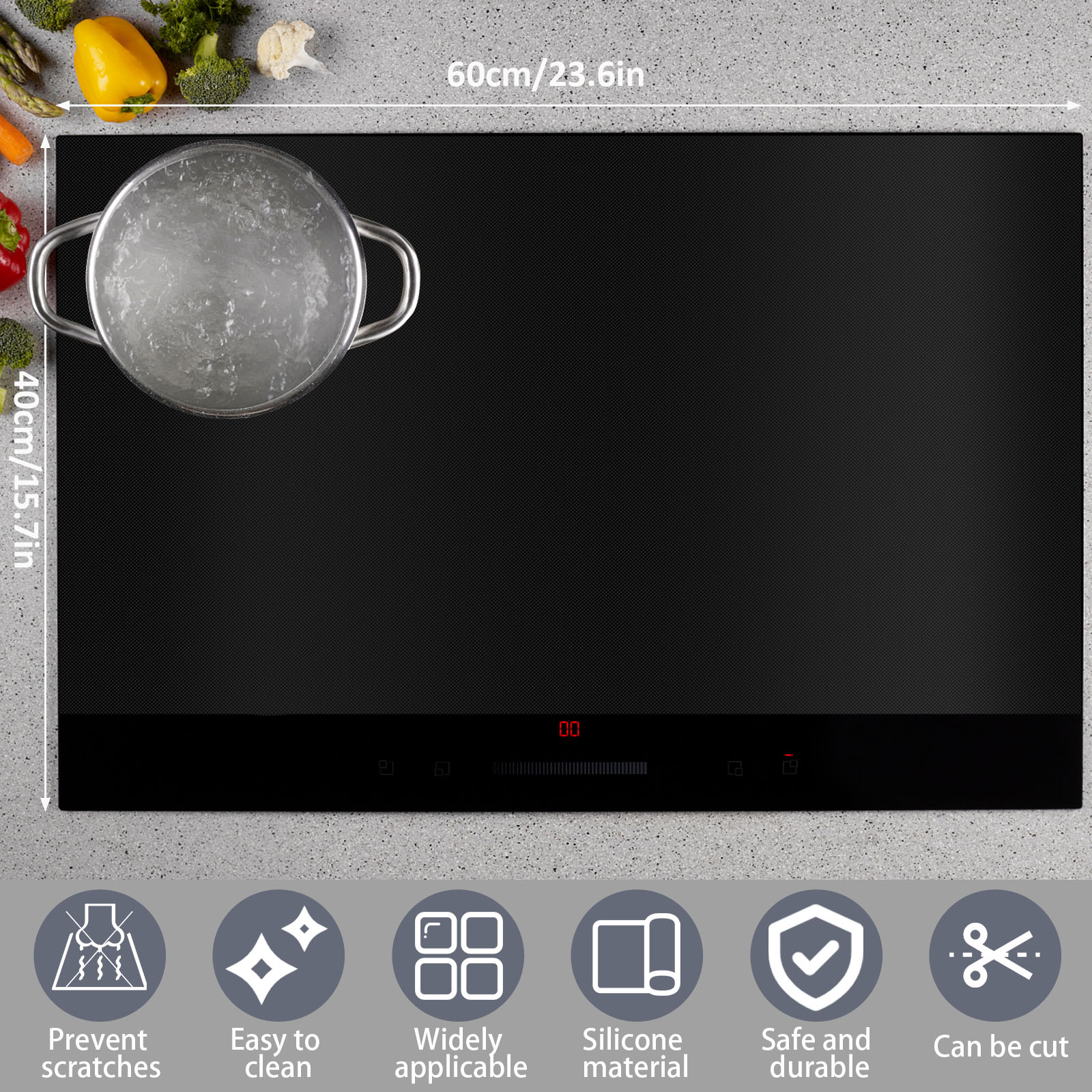 Induction Cooker Cover Silicon - Gaming Kitchen Accessories review and price