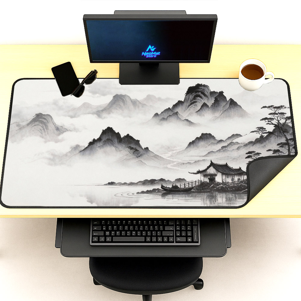 Chinese Mouse Mat Black White  - Gaming Accessories In Japan review and price