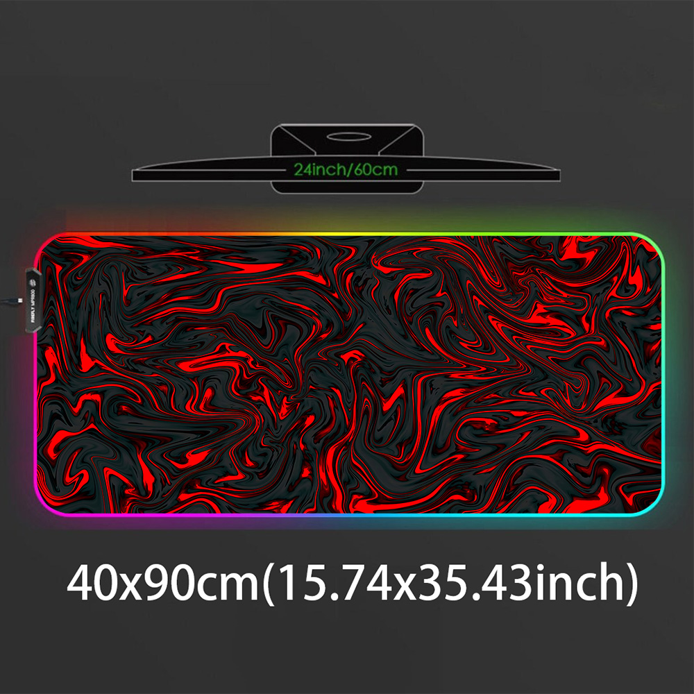 Mousepad RGB Mouse Pad Red and - Gaming Accessories Lights review and price