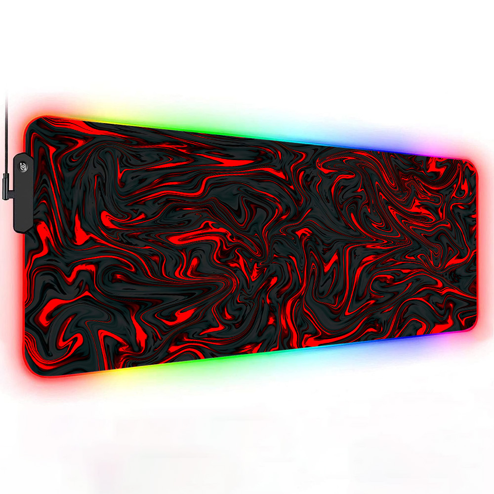 Mousepad RGB Mouse Pad Red and - Gaming Accessories Lights review and price