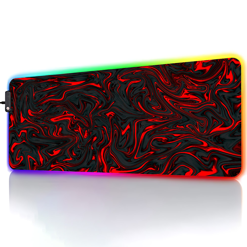 Mousepad RGB Mouse Pad Red and - Gaming Accessories Lights review and price