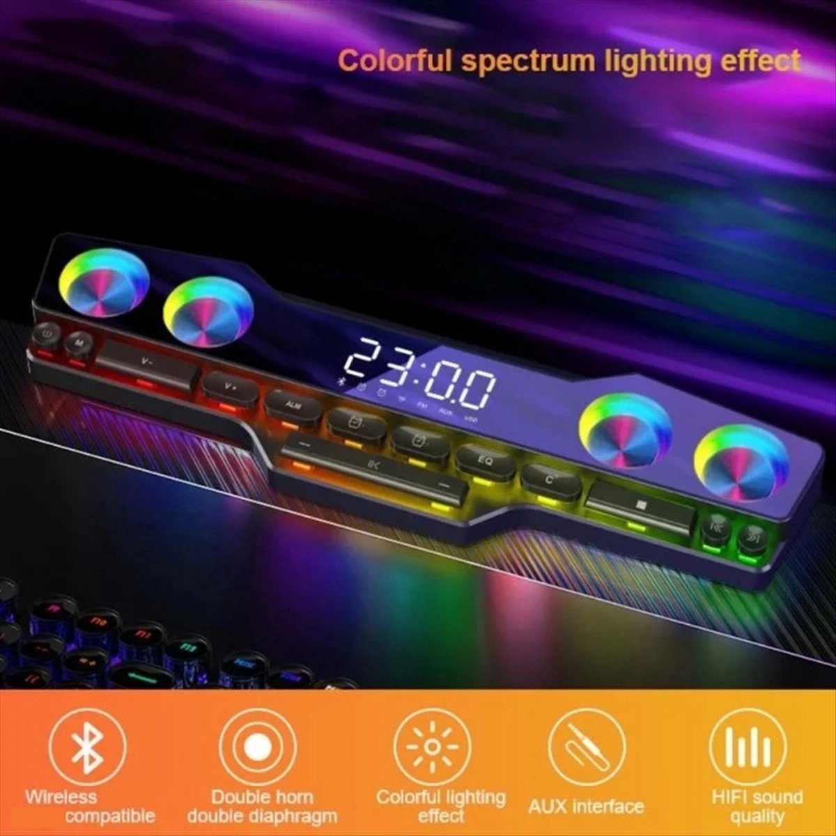 DTC5 V18 Dazzle Colour Speaker - Gaming Accessories Lights review and price