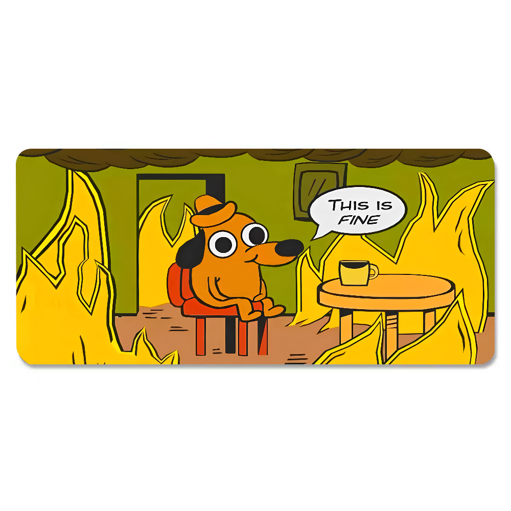 This Is Fine Dog Dachshund Mou - Gaming Accessories For Setup review and price
