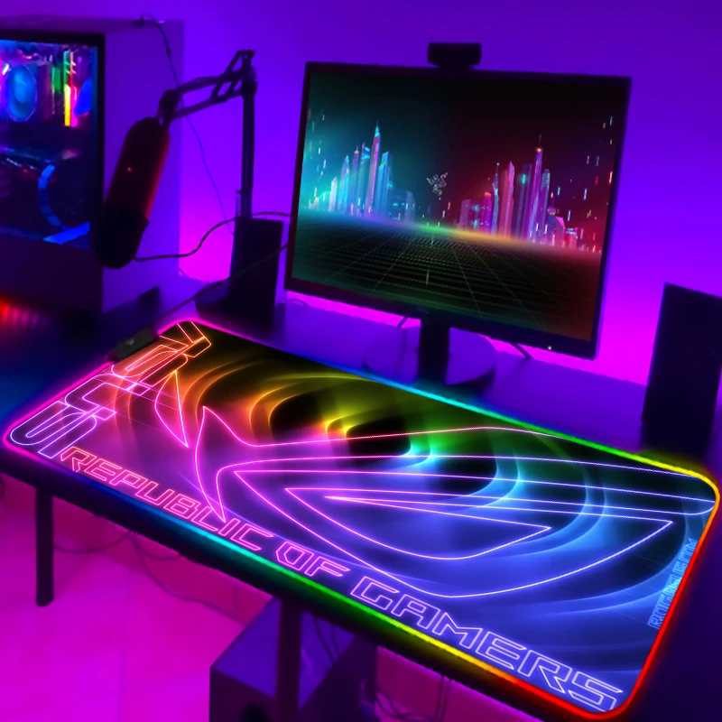 RGB Mousepad Cool ROG Mouse Pa - Gaming Accessories Lights review and price