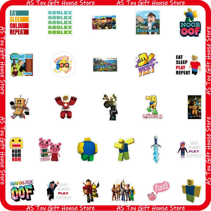 100 Pcs Roblox Stickers Self A - Gaming Accessories Roblox review and price