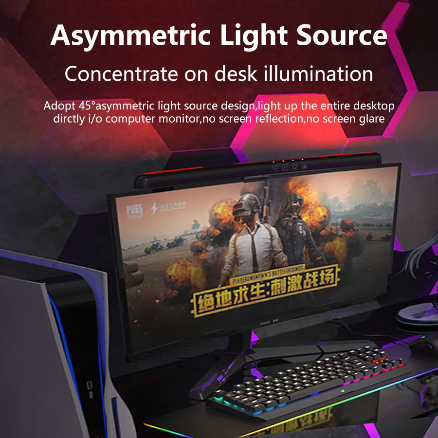 USB Stepless Dimming Screen Ha - Gaming Accessories For Bedroom review and price