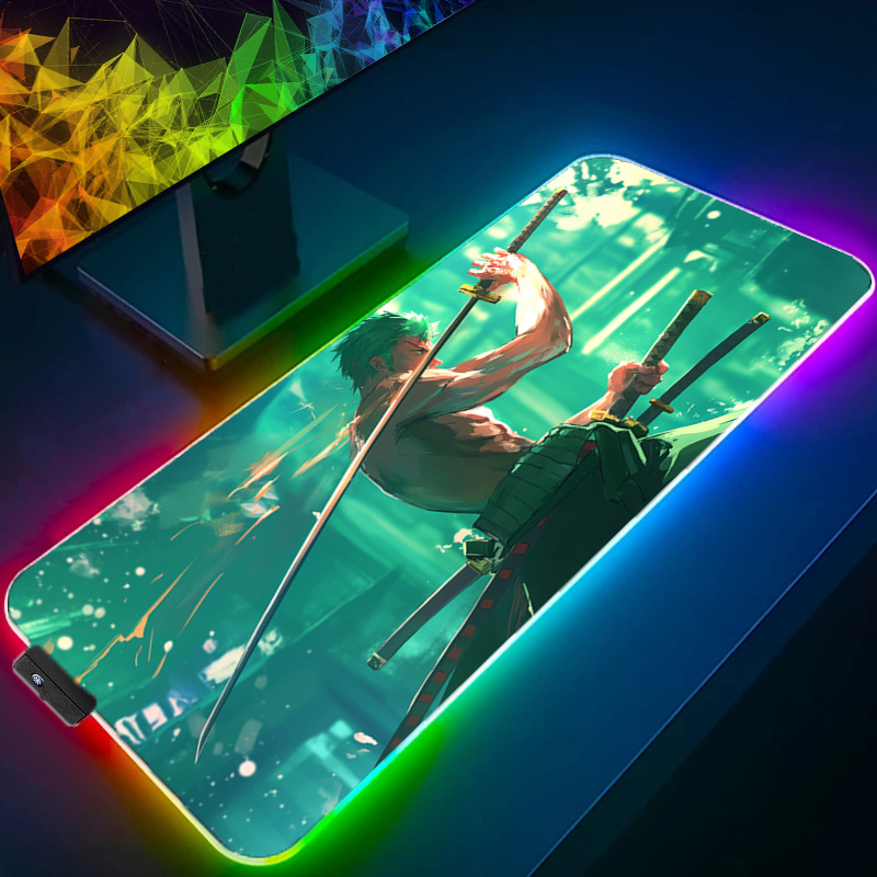 ONE PIECE Zoro Mouse Pad RGB G - Gaming Accessories Lights review and price