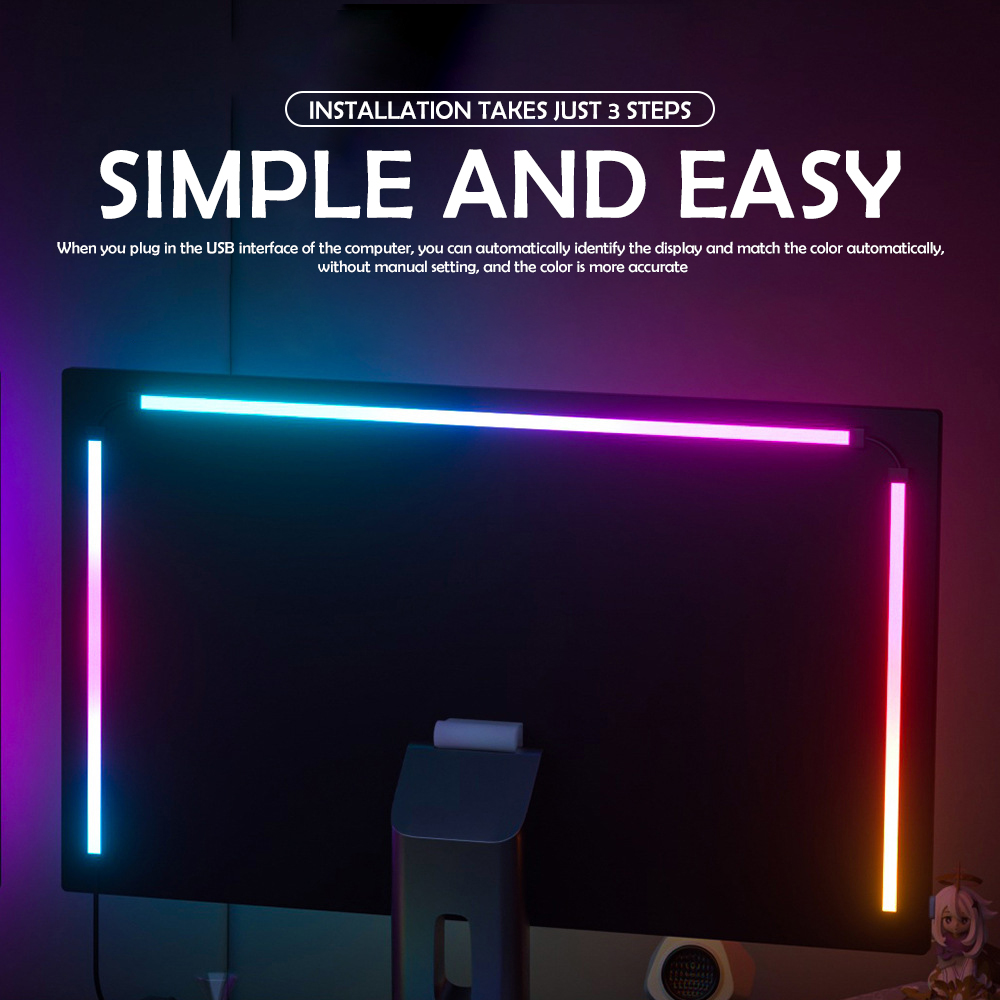 RGB Gaming Lights Strip Monito - Gaming Accessories For Bedroom review and price