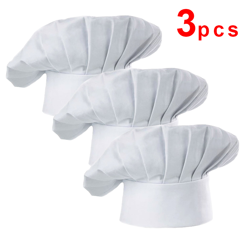 3pcs High22cm Cook Hat White C - Gaming Kitchen Accessories review and price