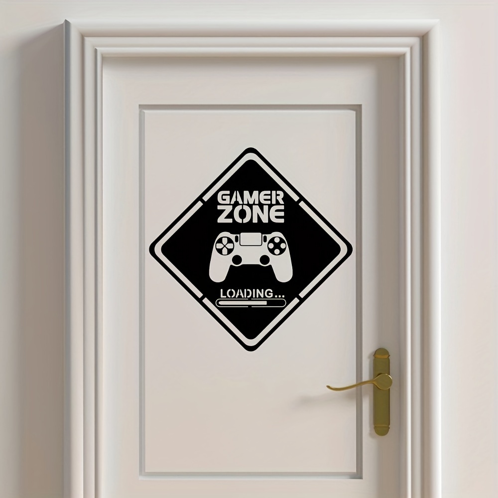 1pc Gamer Zone Door Decal Wall - Gaming Accessories For Bedroom review and price