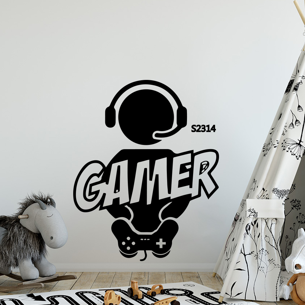 1pc Gamer Wall Art Decal For K - Gaming Accessories For Bedroom review and price
