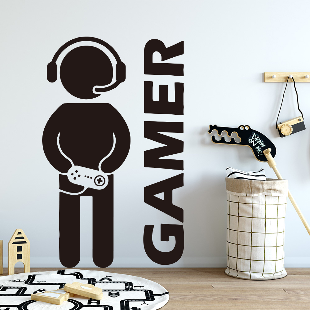1pc Gamer Wall Art Decal For K - Gaming Accessories For Bedroom review and price