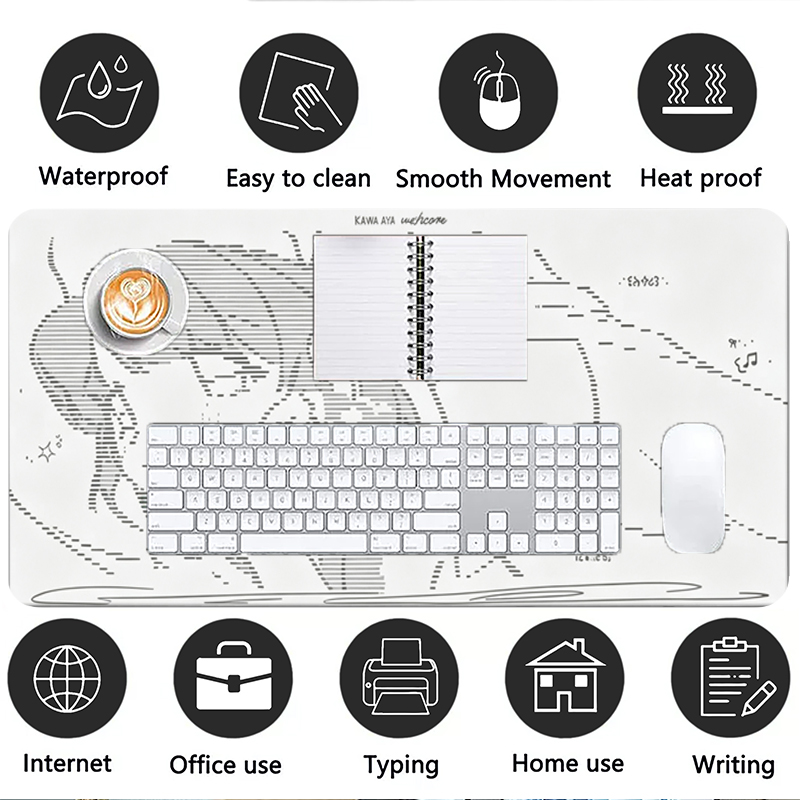1Pcs Leather Mouse Pad Anime A - Gaming Accessories For Setup review and price